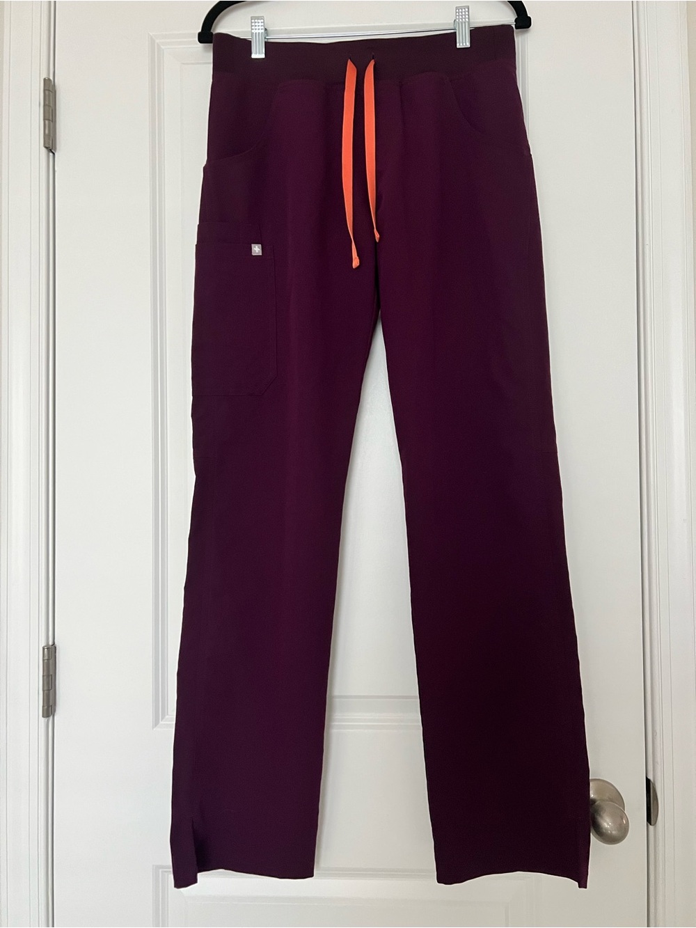Figs Deep Purple Kade Cargo Scrub Pants